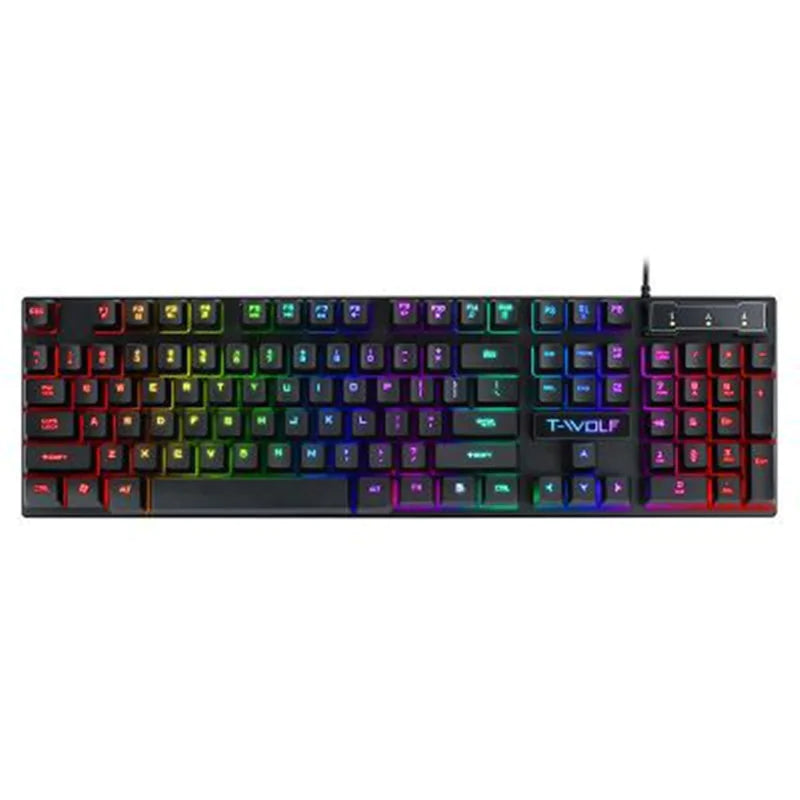 RGB USB Wired Gaming Keyboard with Floating Keys