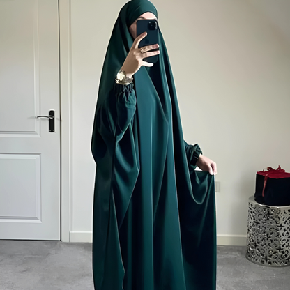 Ramadan Eid Hooded Abaya Women Prayer Garment