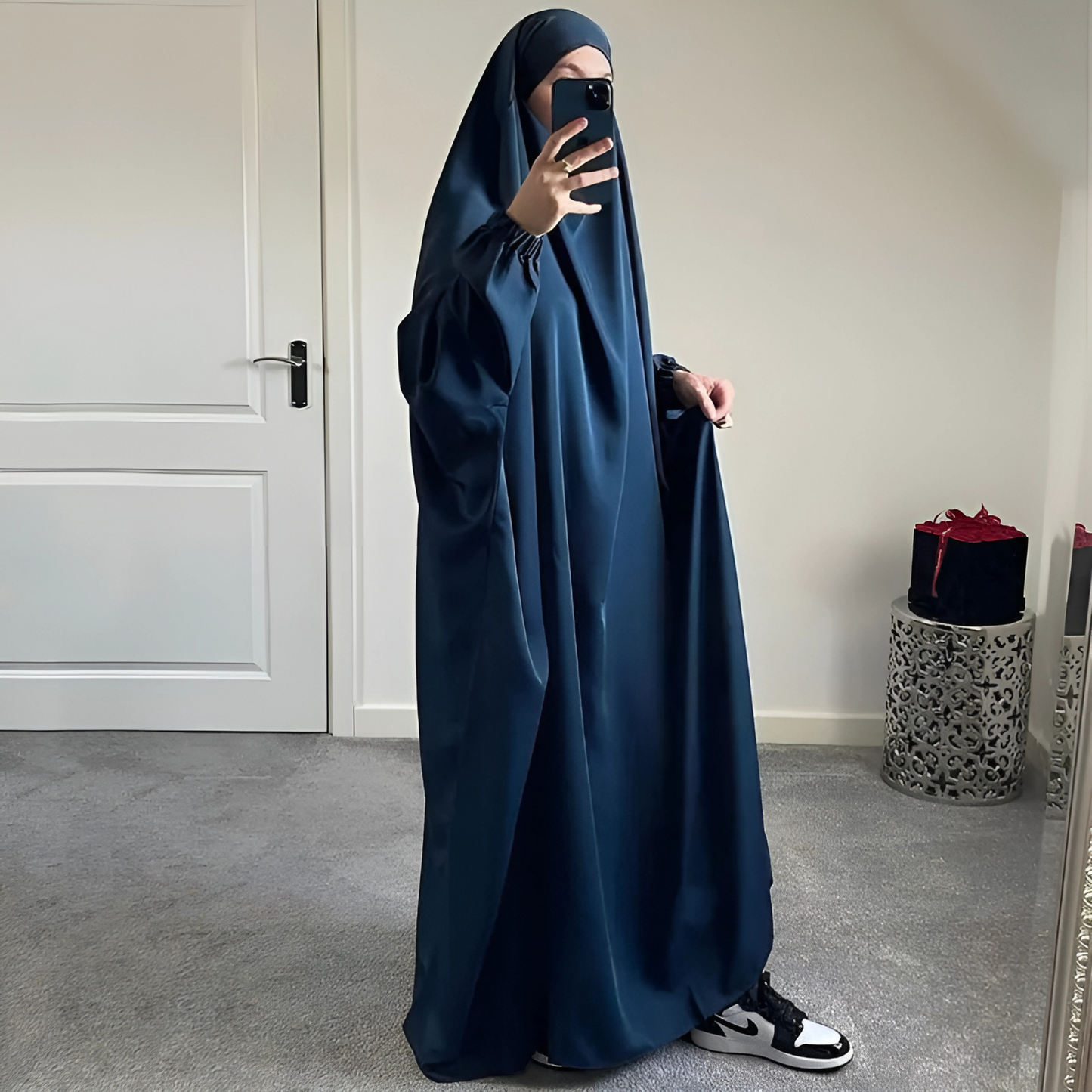 Ramadan Eid Hooded Abaya Women Prayer Garment