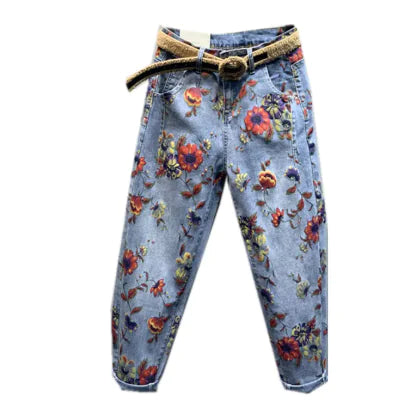 Floral Ease Harem Jeans