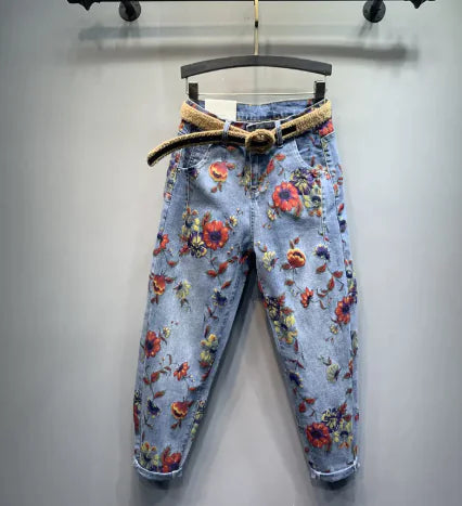 Floral Ease Harem Jeans